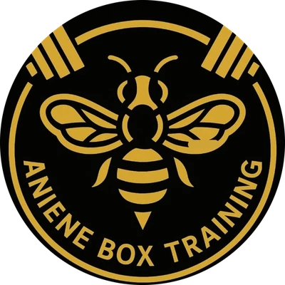 Logo Aniene Box Training: ape col bilanciere